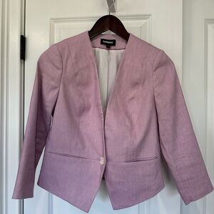 Express linen cropped blazer